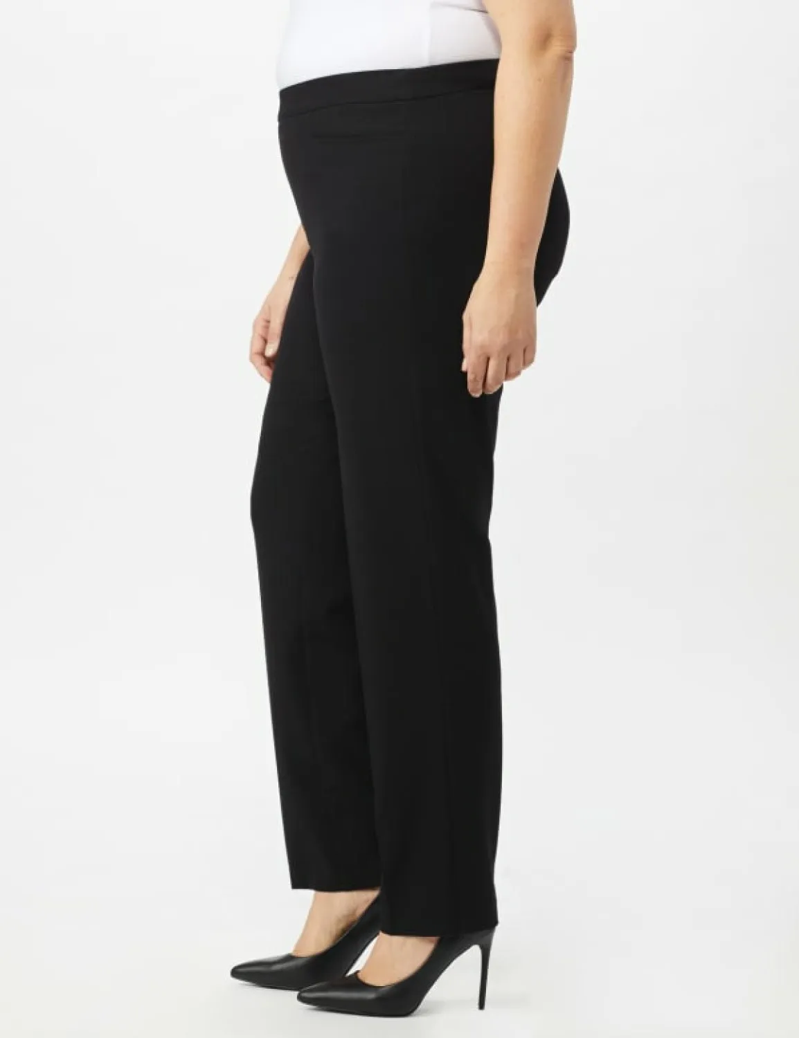 Pull On Tummy Control Pants With L Pockets - Tall Length - Plus