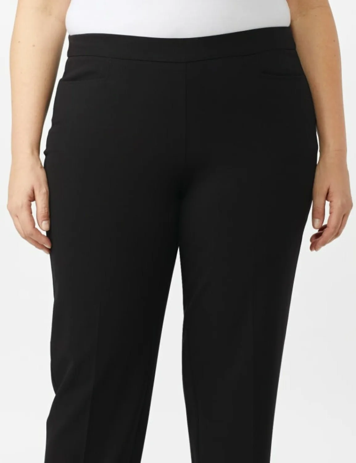 Pull On Tummy Control Pants With L Pockets - Tall Length - Plus