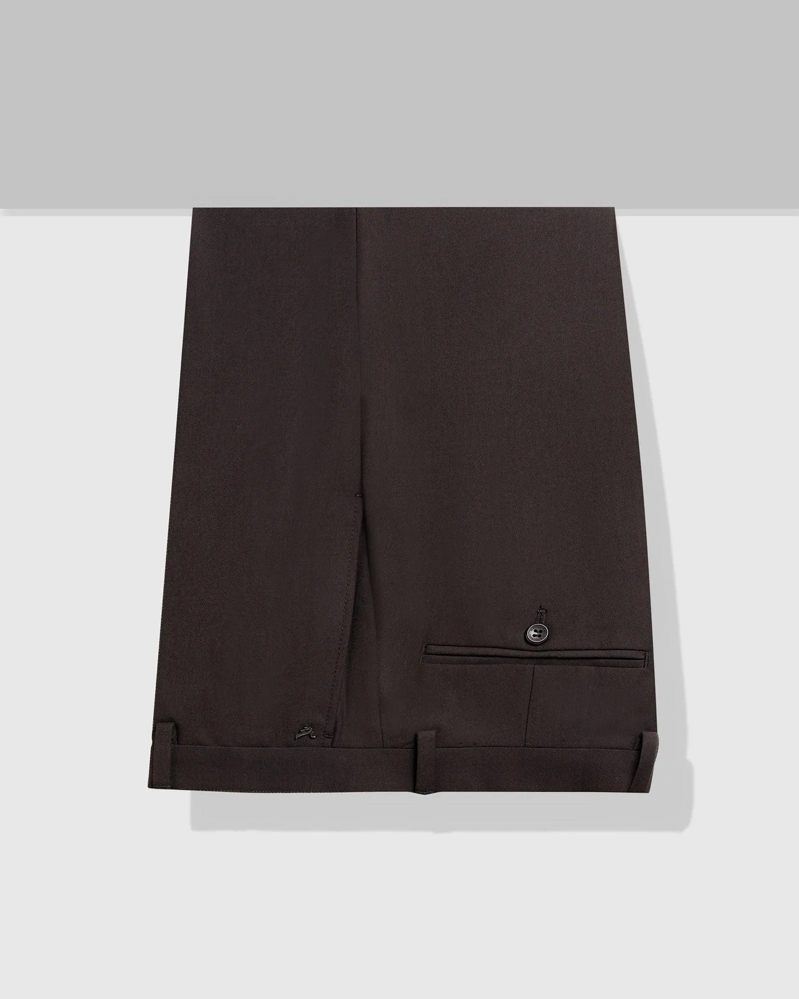 Slim Comfort B-95 Formal Black Solid Trouser - Nedward