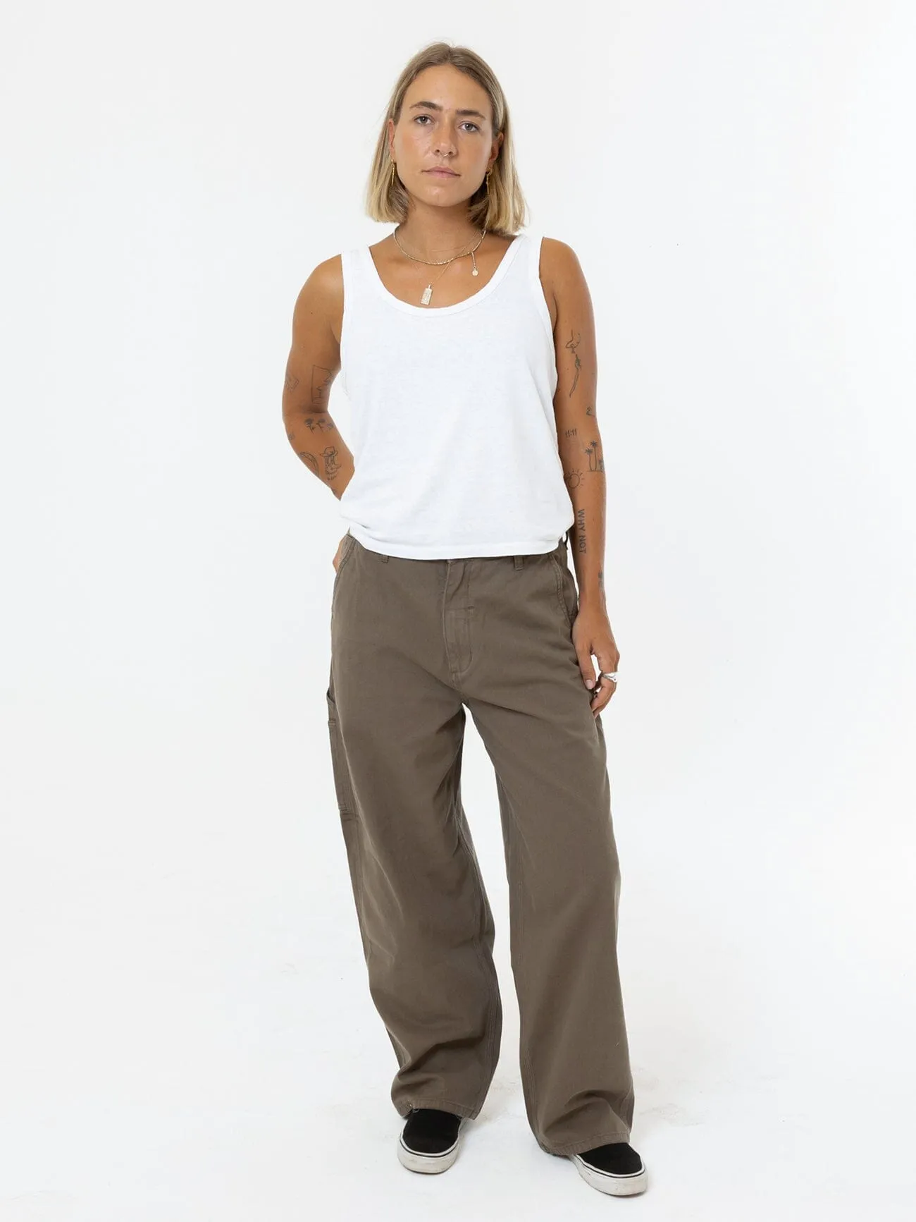 Slouch Carpenter Twill Pant - Desert