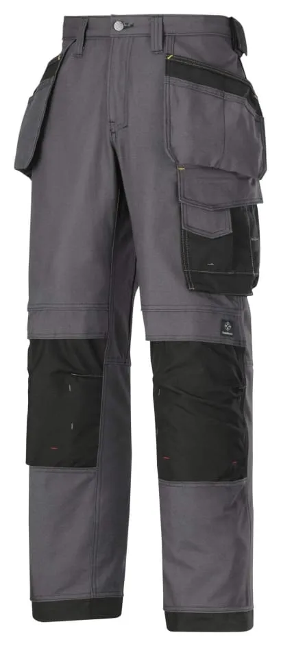 Snickers 3214 Canvas  3 Series Work Trousers with Kneepad & Holster Pockets loose fit