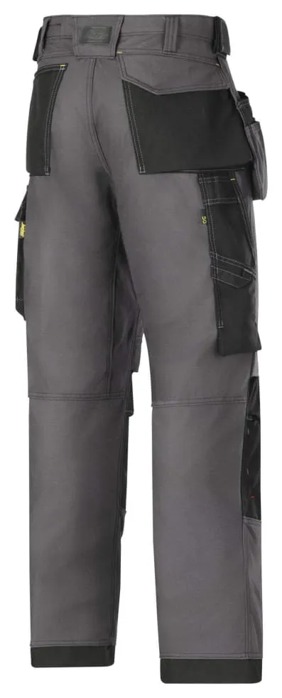 Snickers 3214 Canvas  3 Series Work Trousers with Kneepad & Holster Pockets loose fit