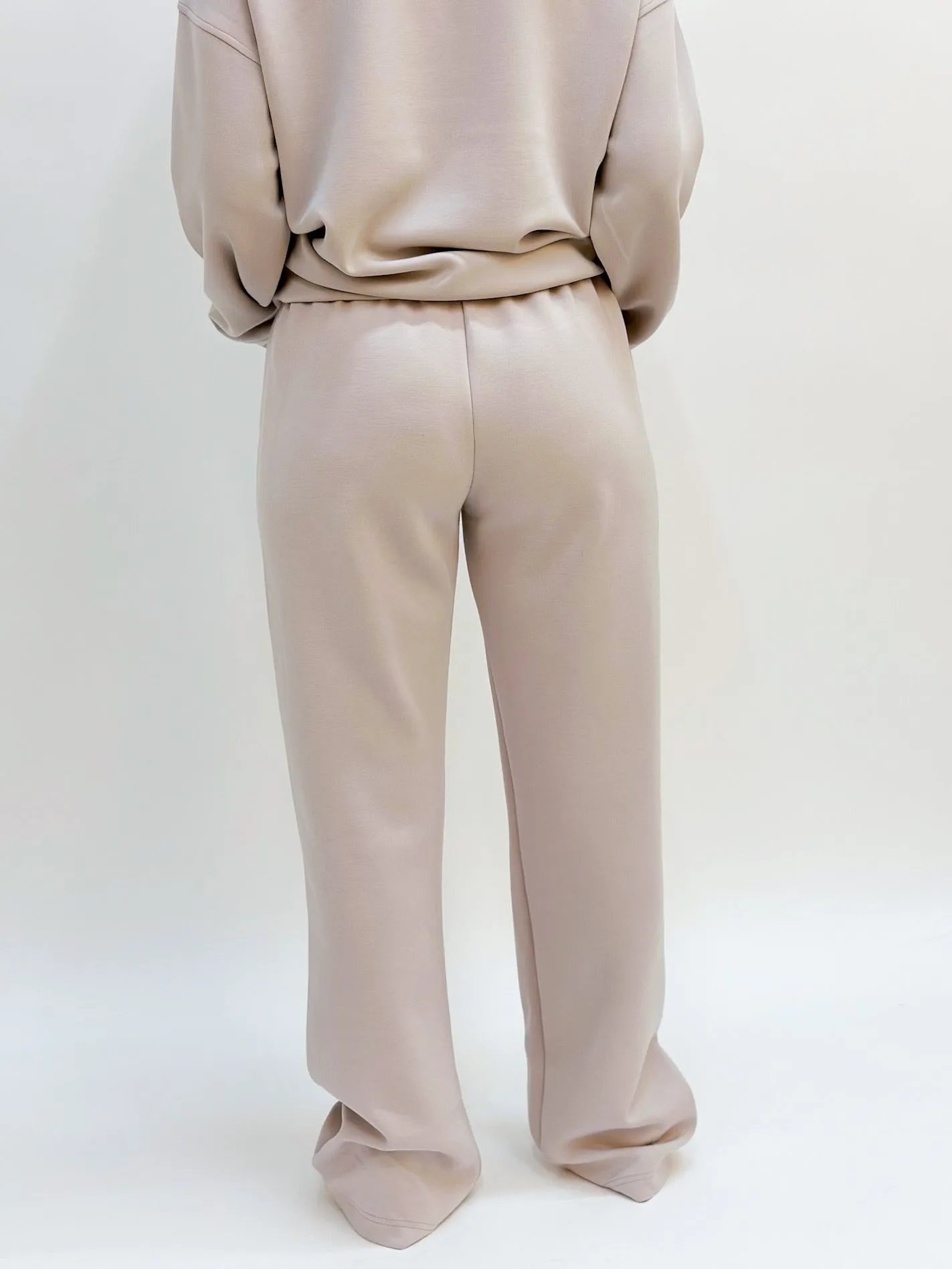 Straight Lounge Pants - Beige