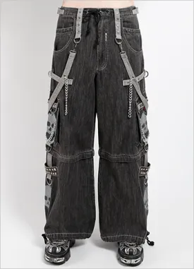 SUPER SKULL DENIM PANT GREY SKULL