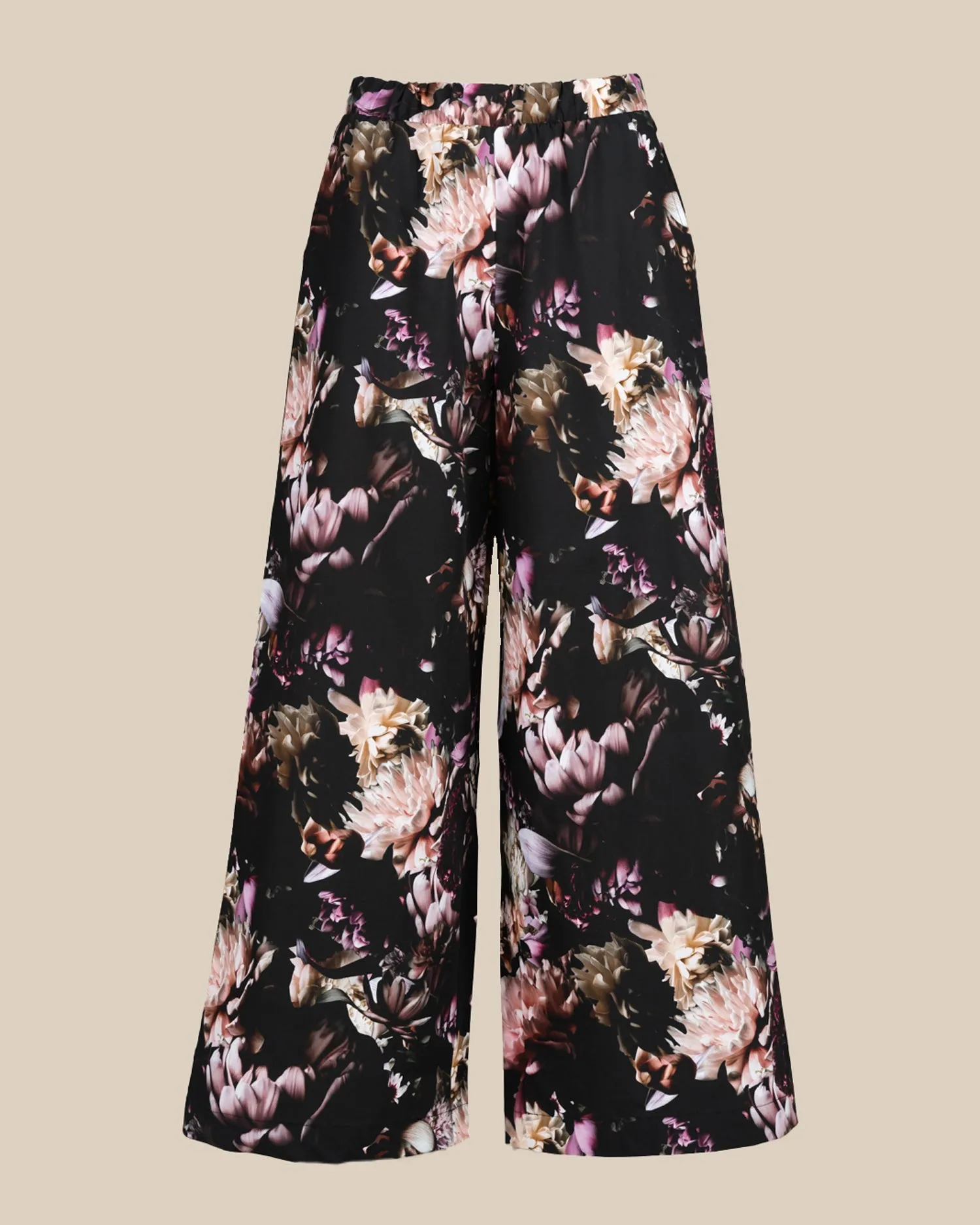 Toive Fabric Trousers Peony Farm Black