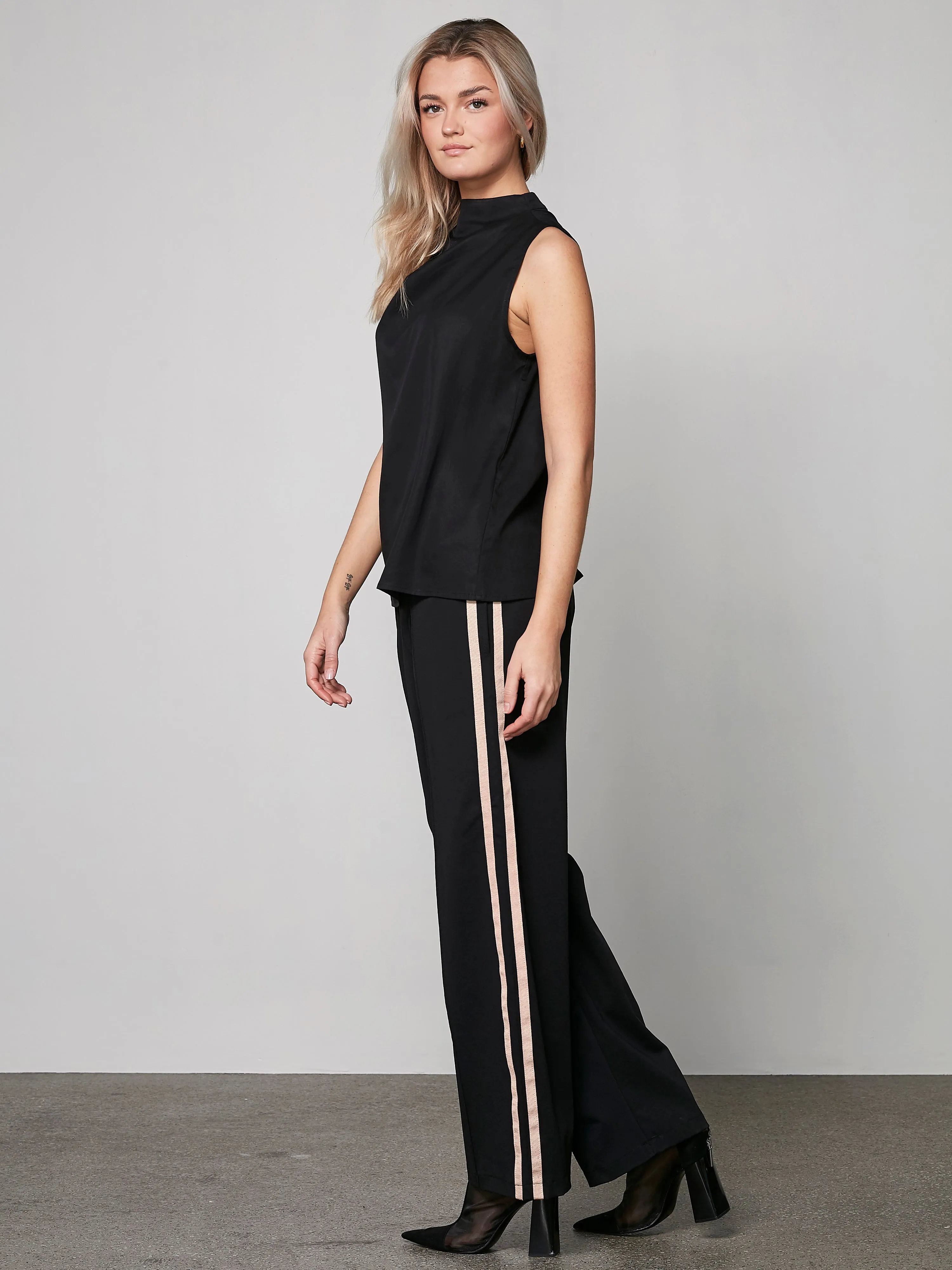 Vanda trousers - Black mix