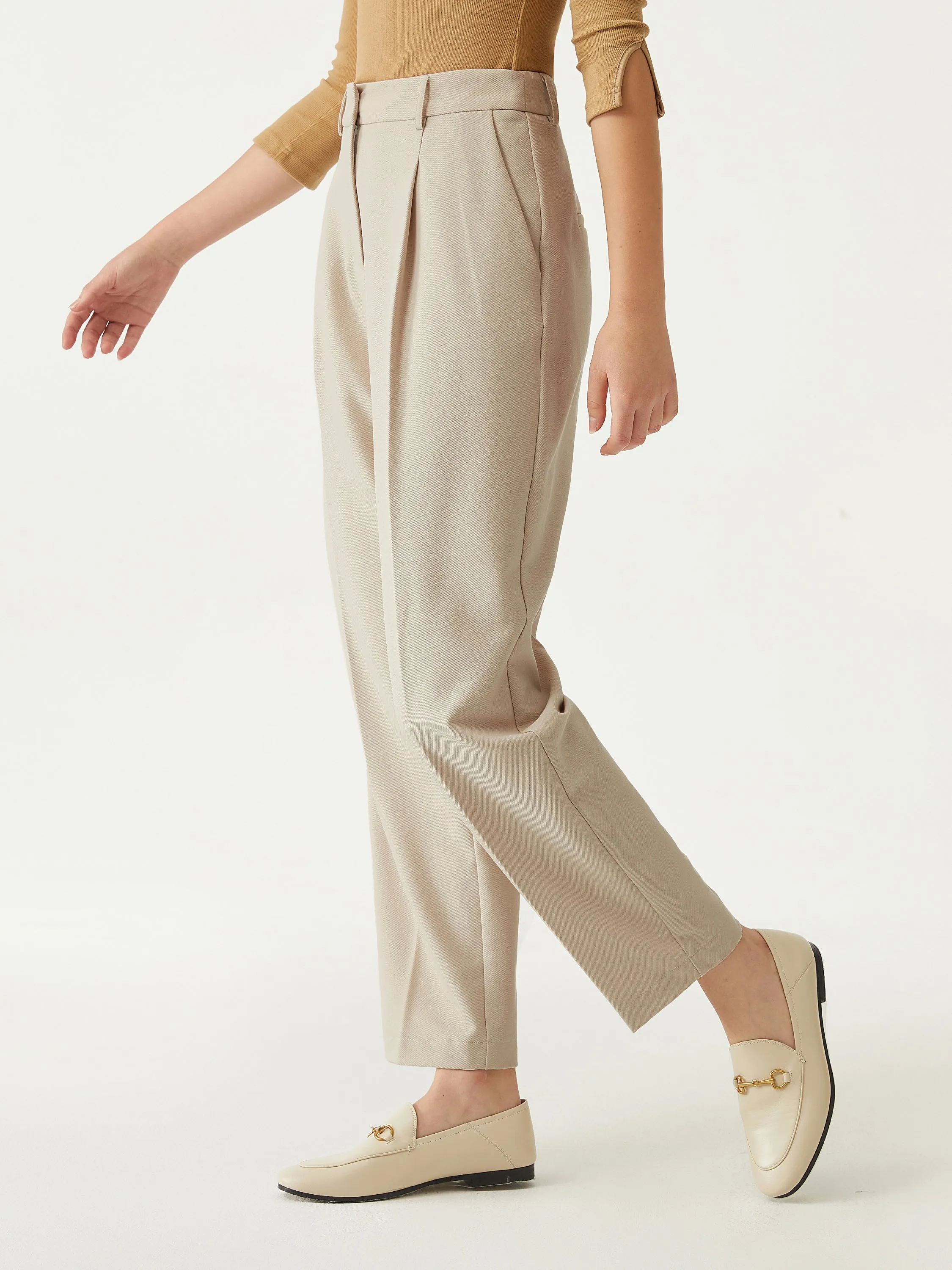 Versatile Cropped Tapered Pants