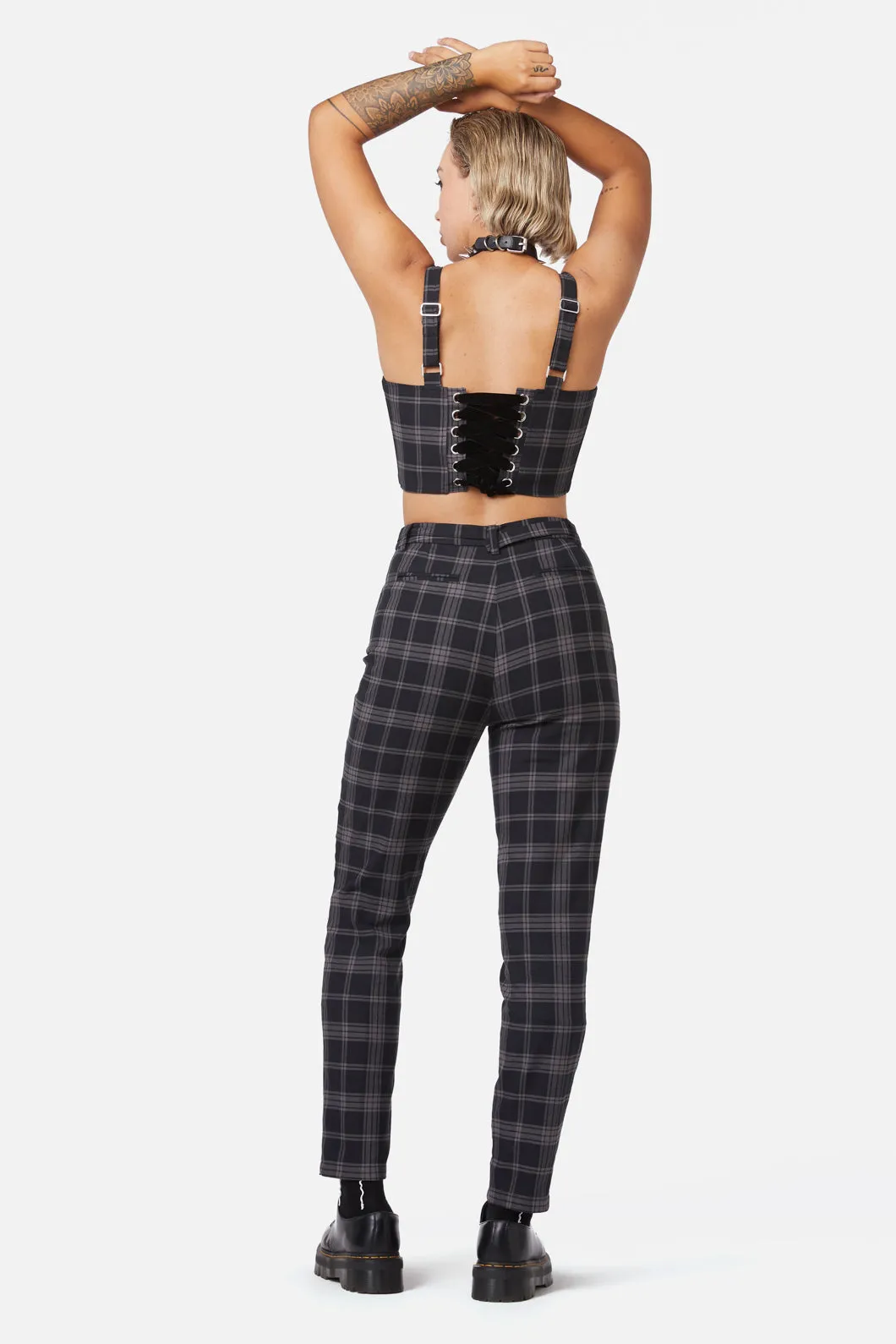 Victoria Tartan Fitted Pants