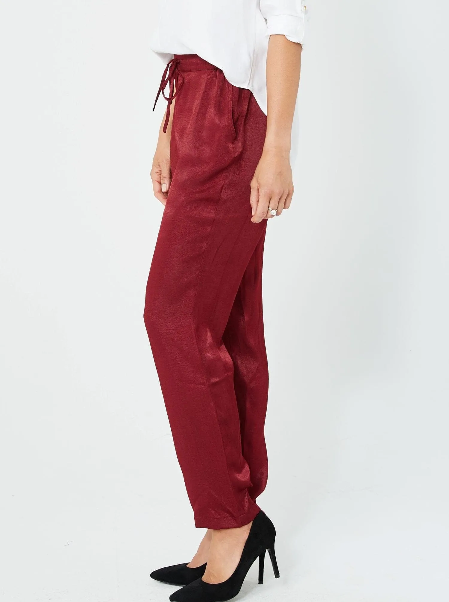 Woman Winter Pants Woman Casual Trousers Fabina Trousers | Red