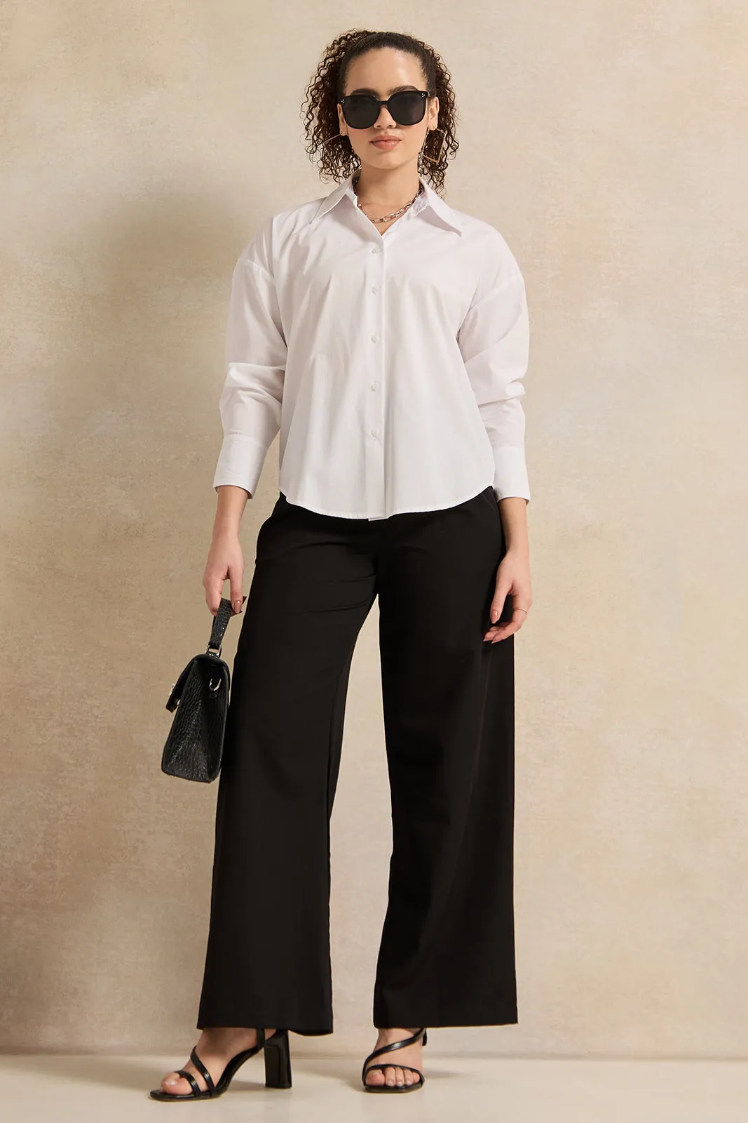 Women Black Flared Trouser