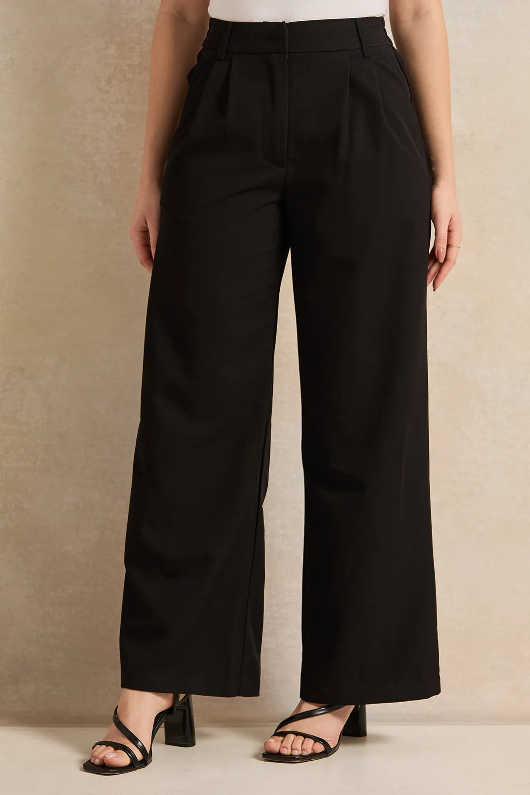 Women Black Flared Trouser