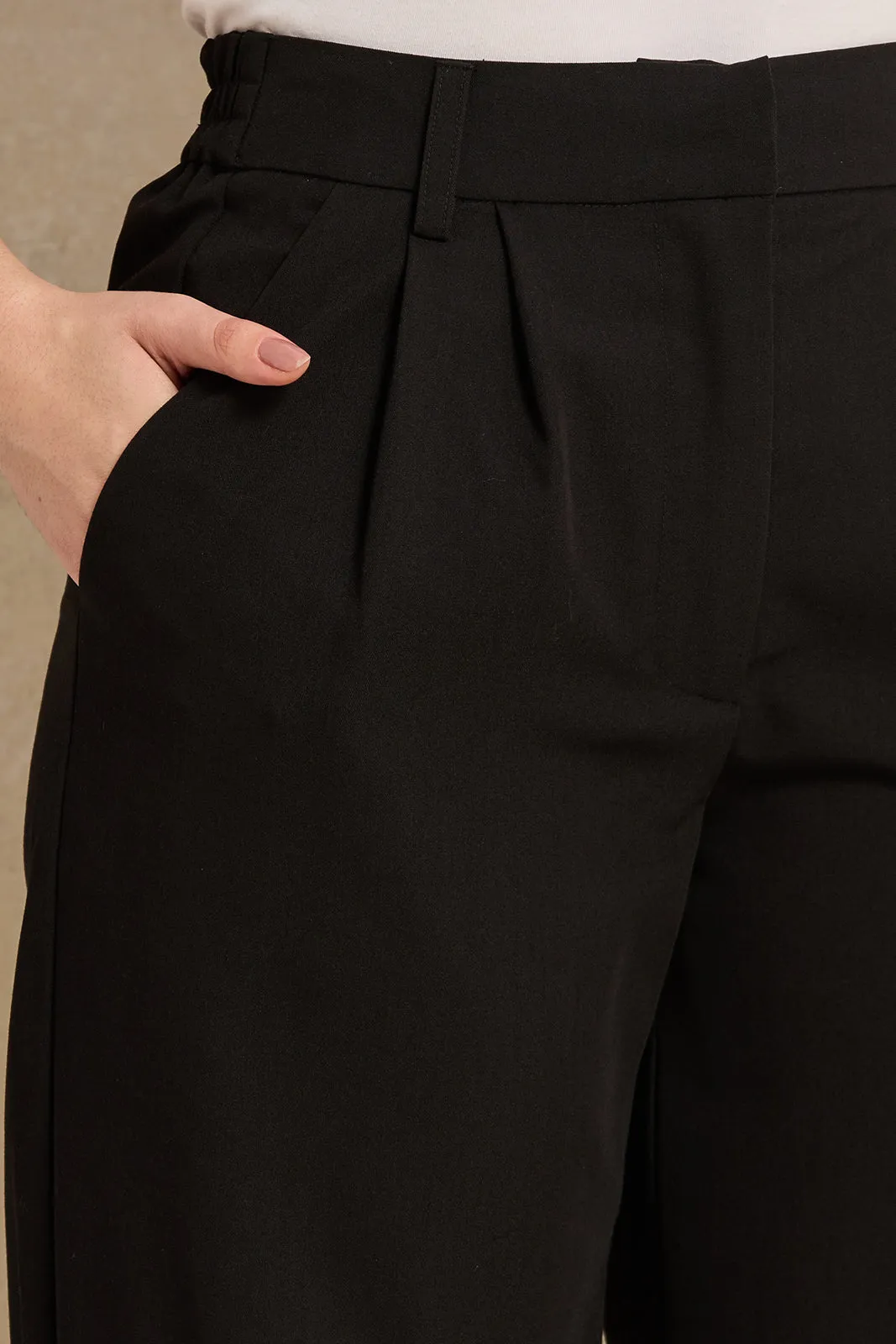 Women Black Flared Trouser