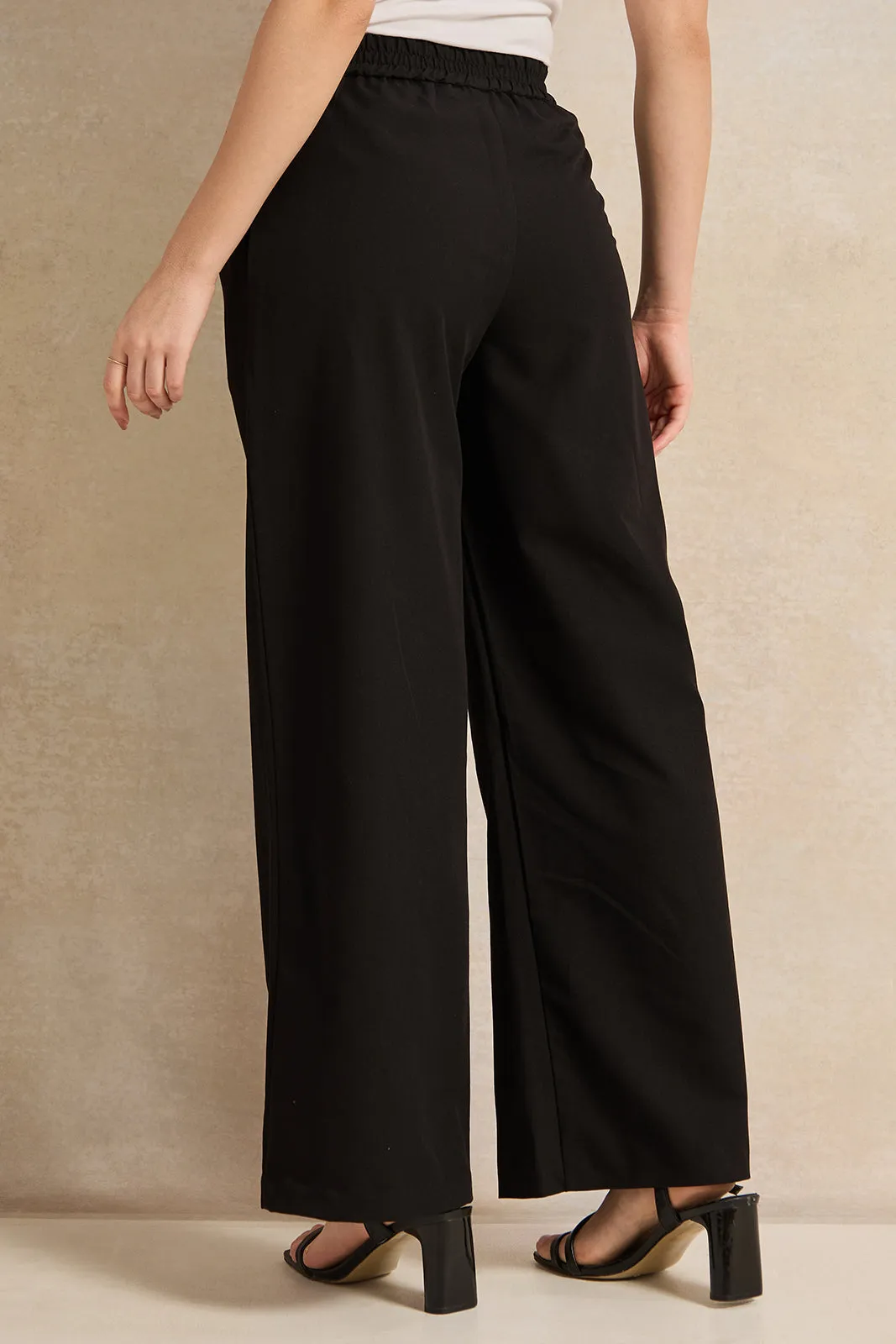 Women Black Flared Trouser