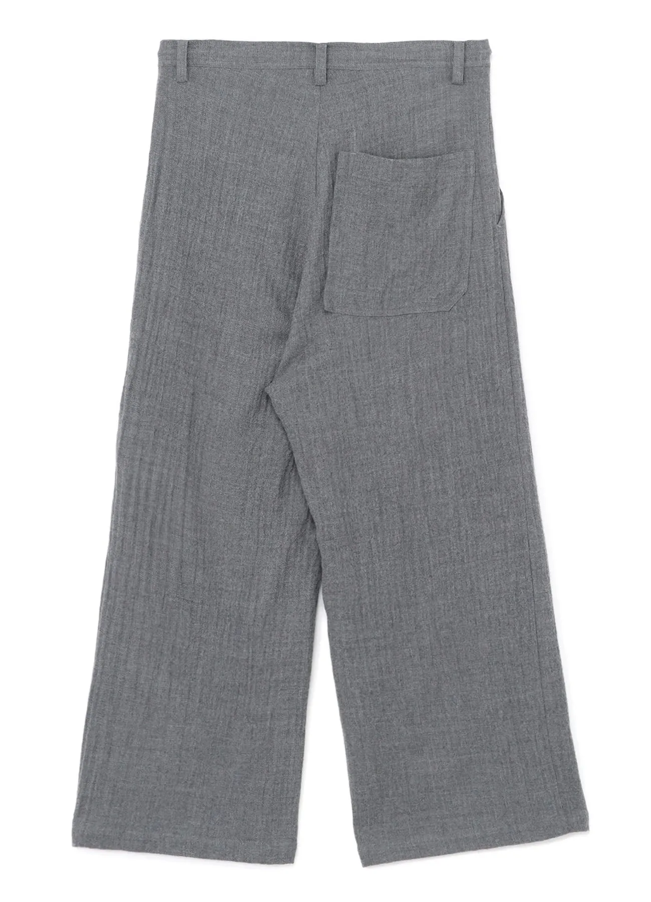 WOOL LONG STRAIGHT PANTS