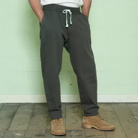 Yarmouth Oilskins - The Deck Trouser - Washed Cotton - Olive